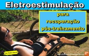 Massagem com eletroestimulador recuperação pós-treino