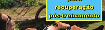 Massagem com eletroestimulador recuperação pós-treino