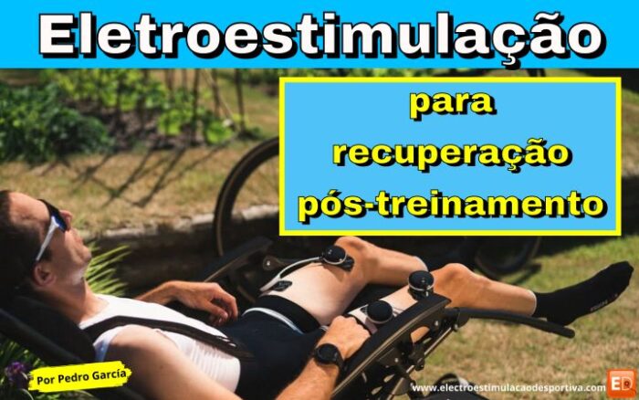 Massagem com eletroestimulador recuperação pós-treino