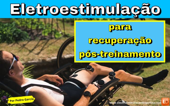 Massagem com eletroestimulador recuperação pós-treino
